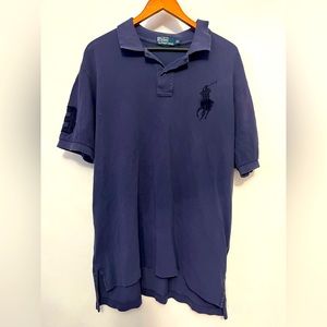 Polo by Ralph Lauren #3 - Large Logo Navy Blue Weave (Size XL)
